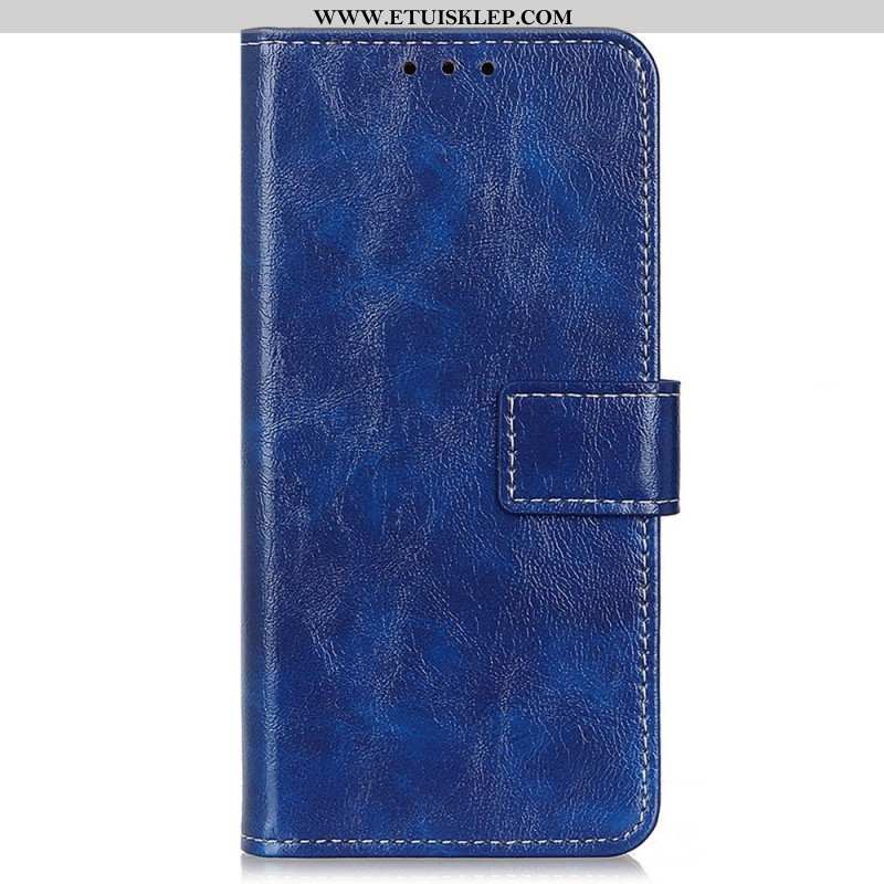 Etui Folio do Oppo Reno 7 Lakierowana Ze Szwami